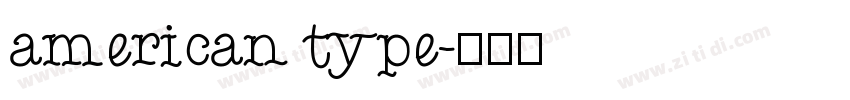 american type字体转换